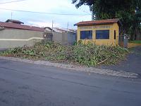  Condominio São Lourenço... olha a quantidade de galhos que caiu, deu pra fazer uma ilha em frente a portaria.